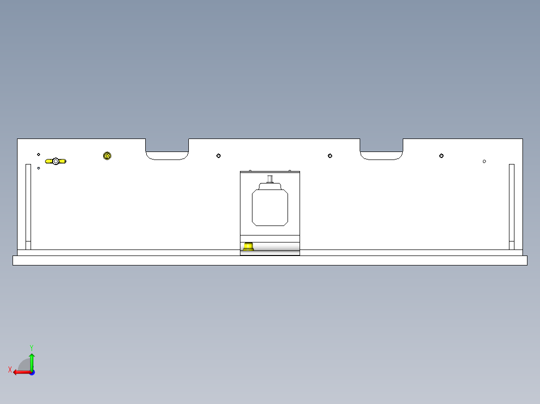 工件输送机后视图