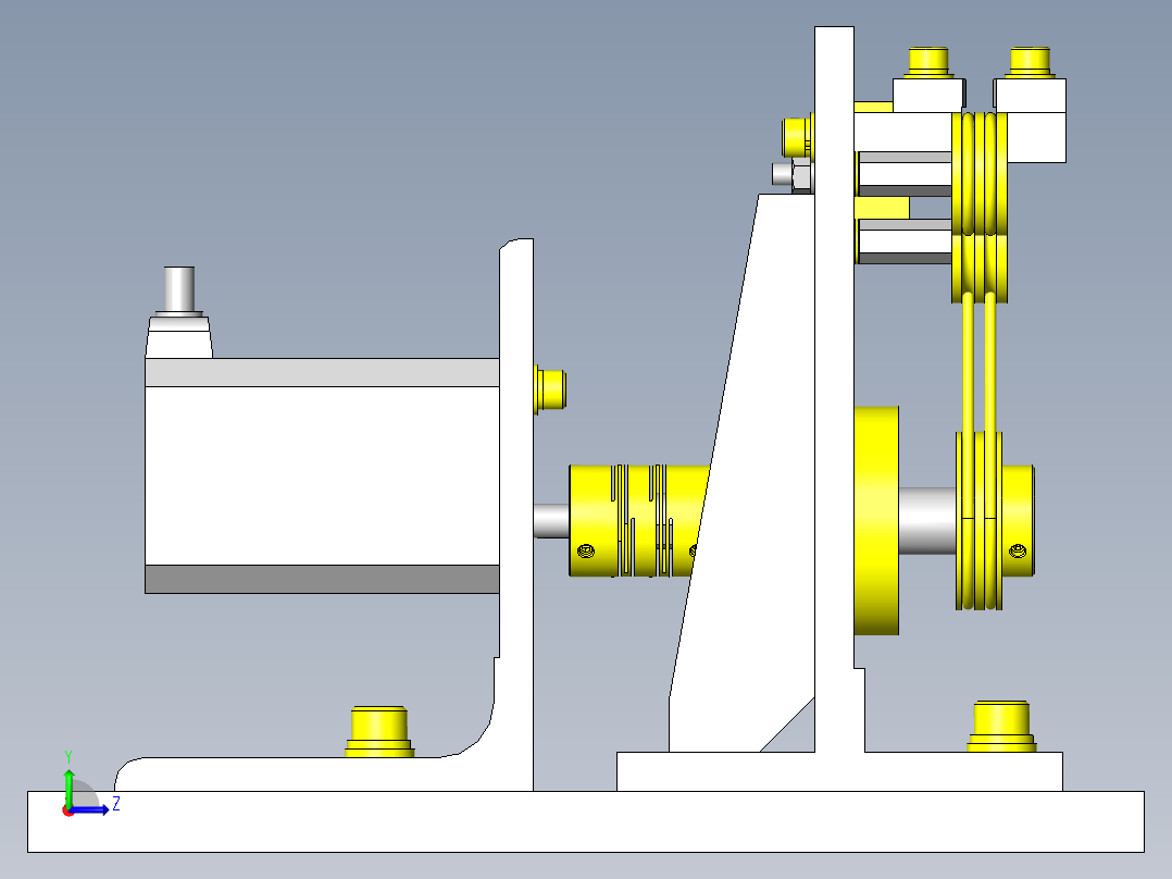工件输送机左视图