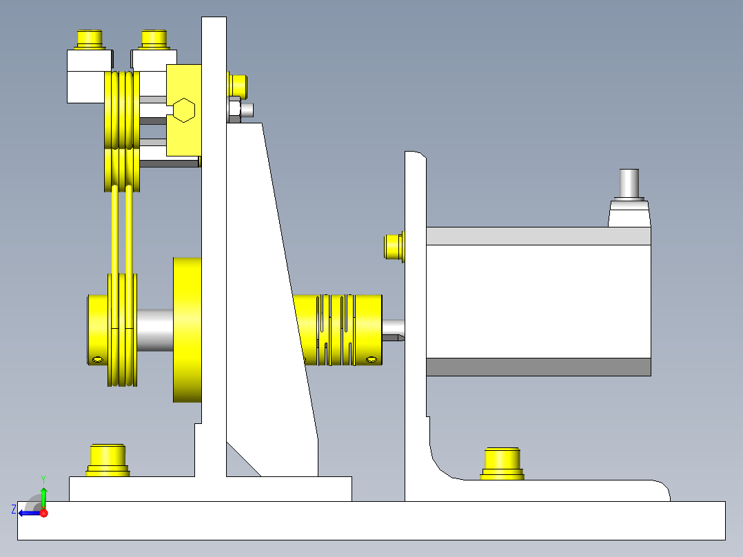 工件输送机右视图