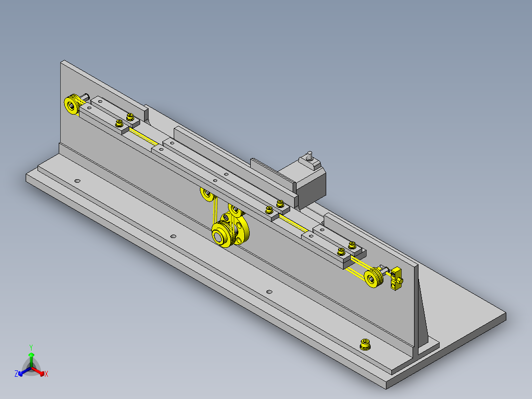 工件输送机正等轴测图