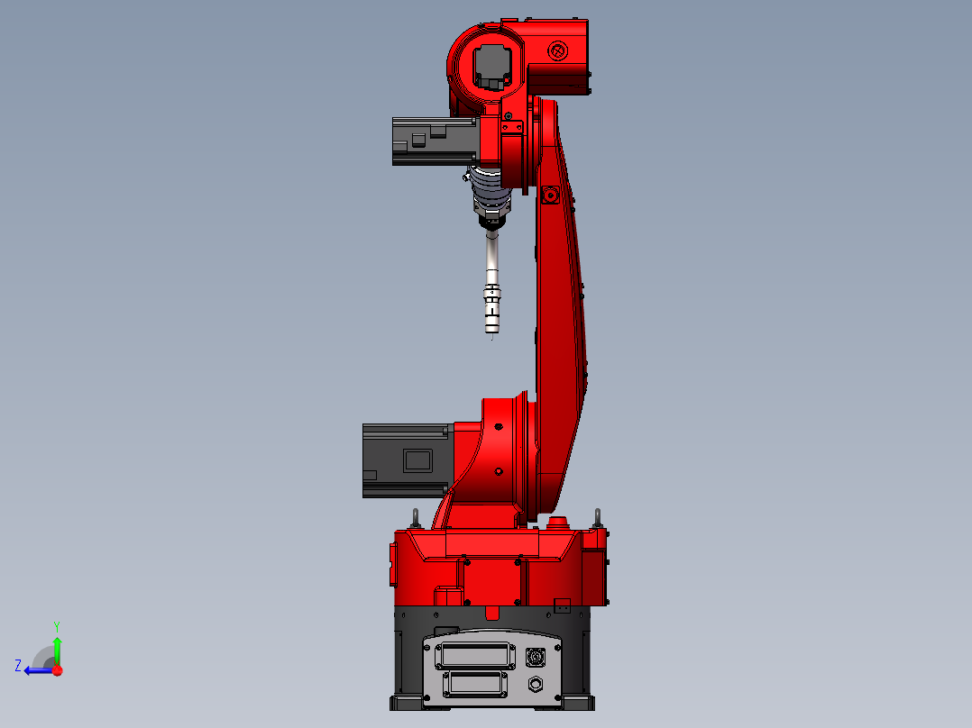 新松SR10C机器人（配焊枪）右视图