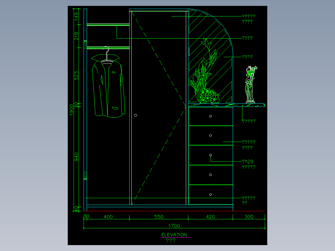 家装类CAD图块(四)-FH01037A