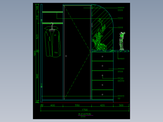 家装类CAD图块(四)-FH01037A