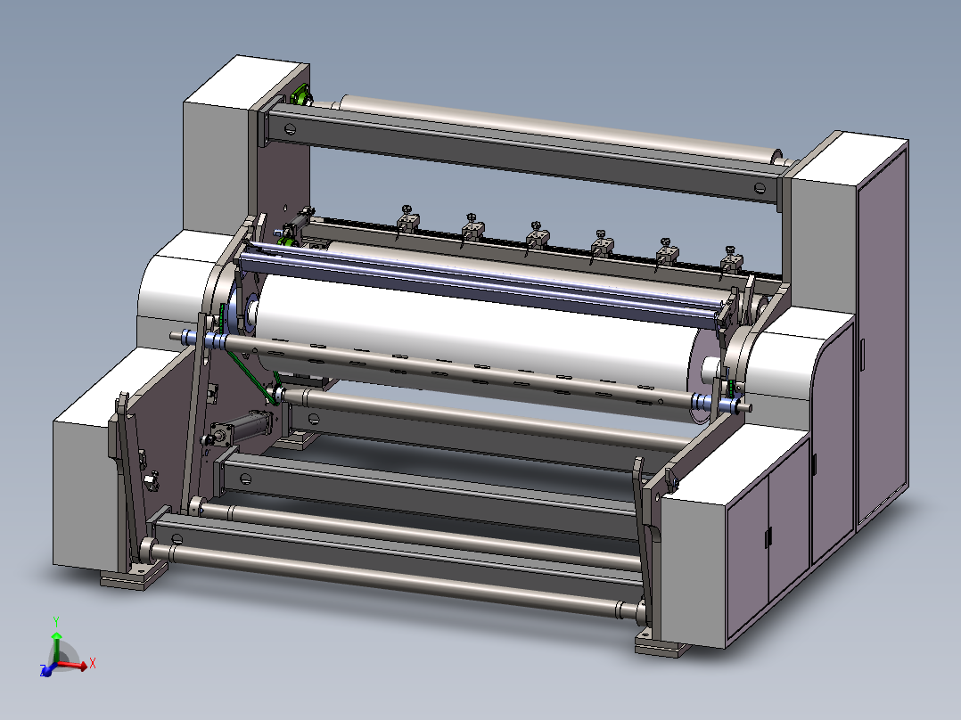 收卷机自动换卷机（sw16可编辑+工程图）