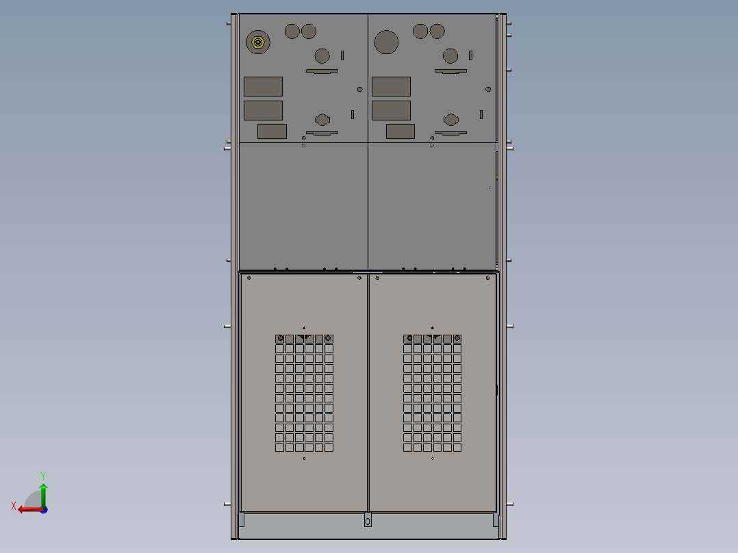 10kV充气柜户外箱 3D图 机械设备 3D模型图纸 设计素材