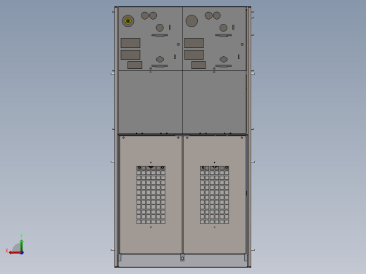 10kV充气柜户外箱 3D图 机械设备 3D模型图纸 设计素材