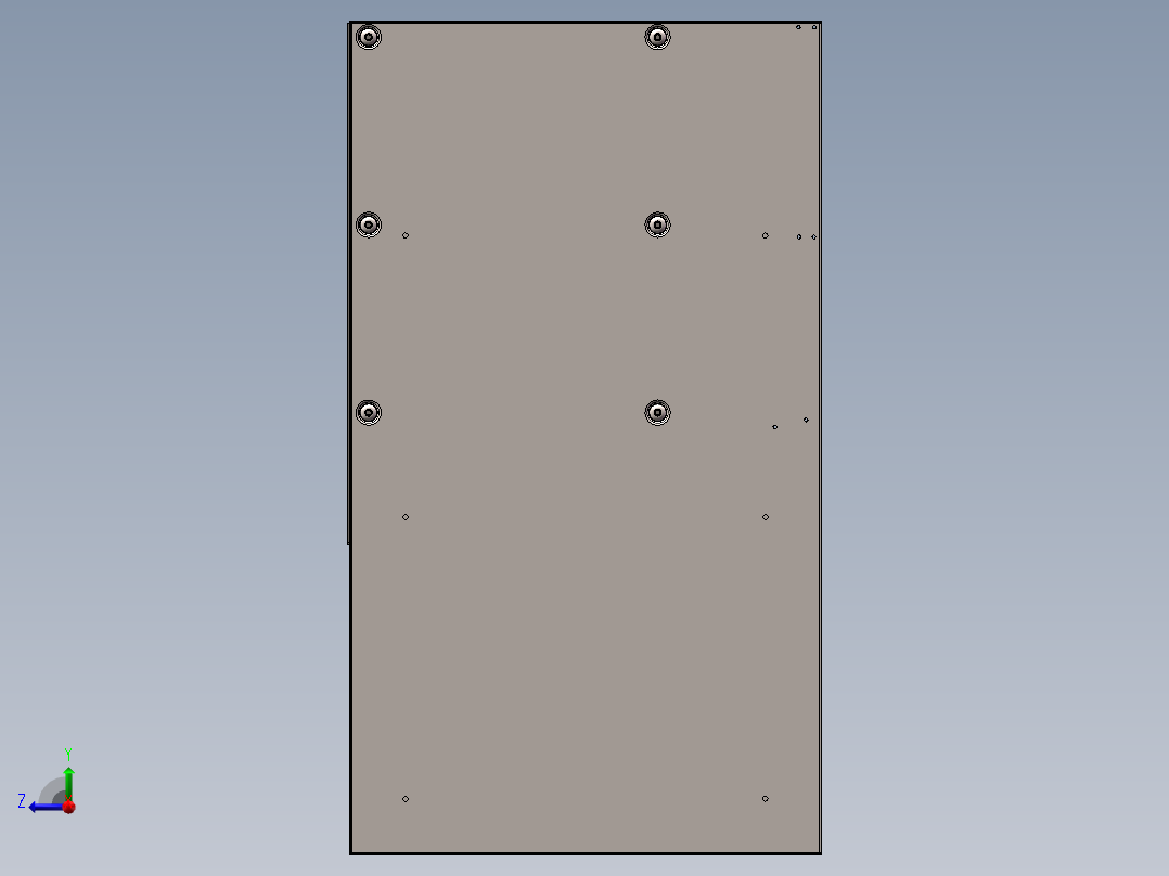 10kV充气柜户外箱 3D图 机械设备 3D模型图纸 设计素材右视图