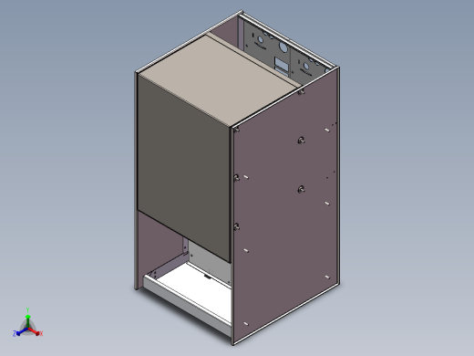 10kV充气柜户外箱 3D图 机械设备 3D模型图纸 设计素材正等轴测缩略图