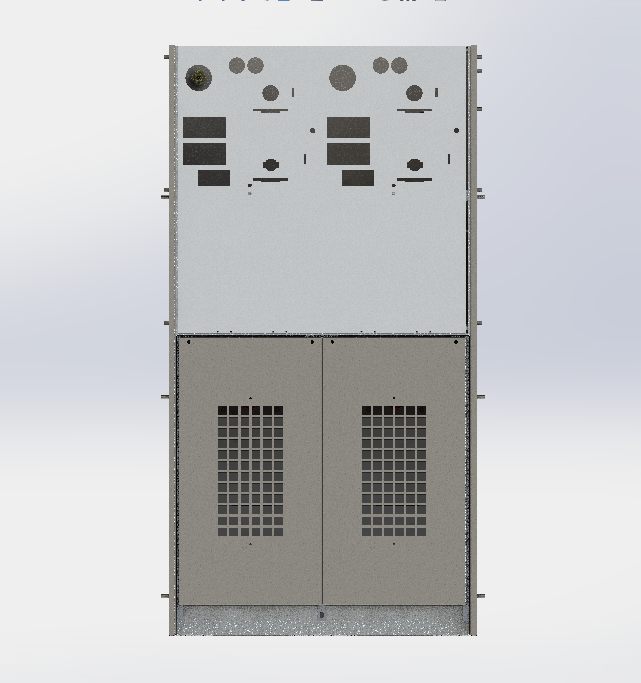 10kV充气柜户外箱 3D图 机械设备 3D模型图纸 设计素材