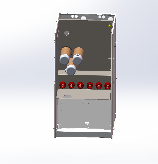 10kV充气柜户外箱 3D图 机械设备 3D模型图纸 设计素材