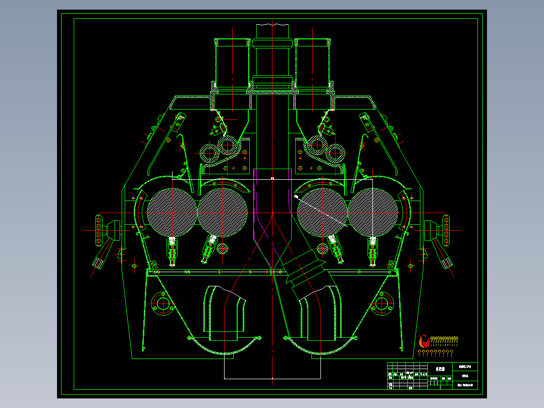 BYSJ FMGT6X2.00 磨粉机装配图
