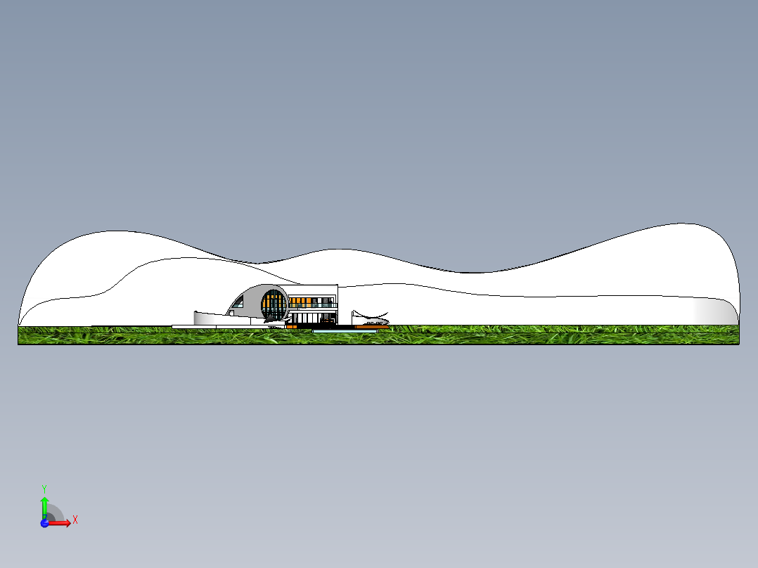 房子模型设计前视图