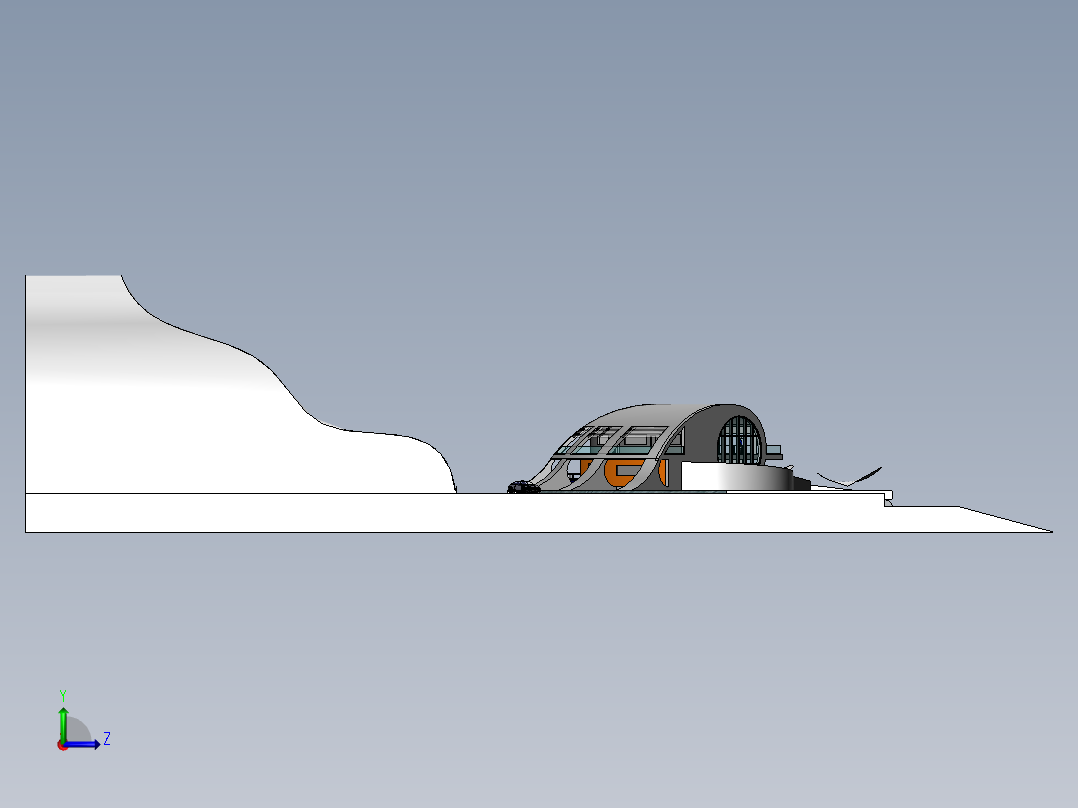 房子模型设计左视图