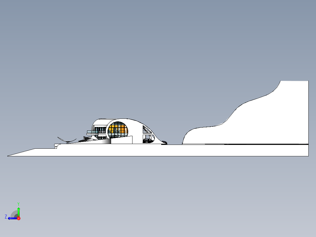 房子模型设计右视图