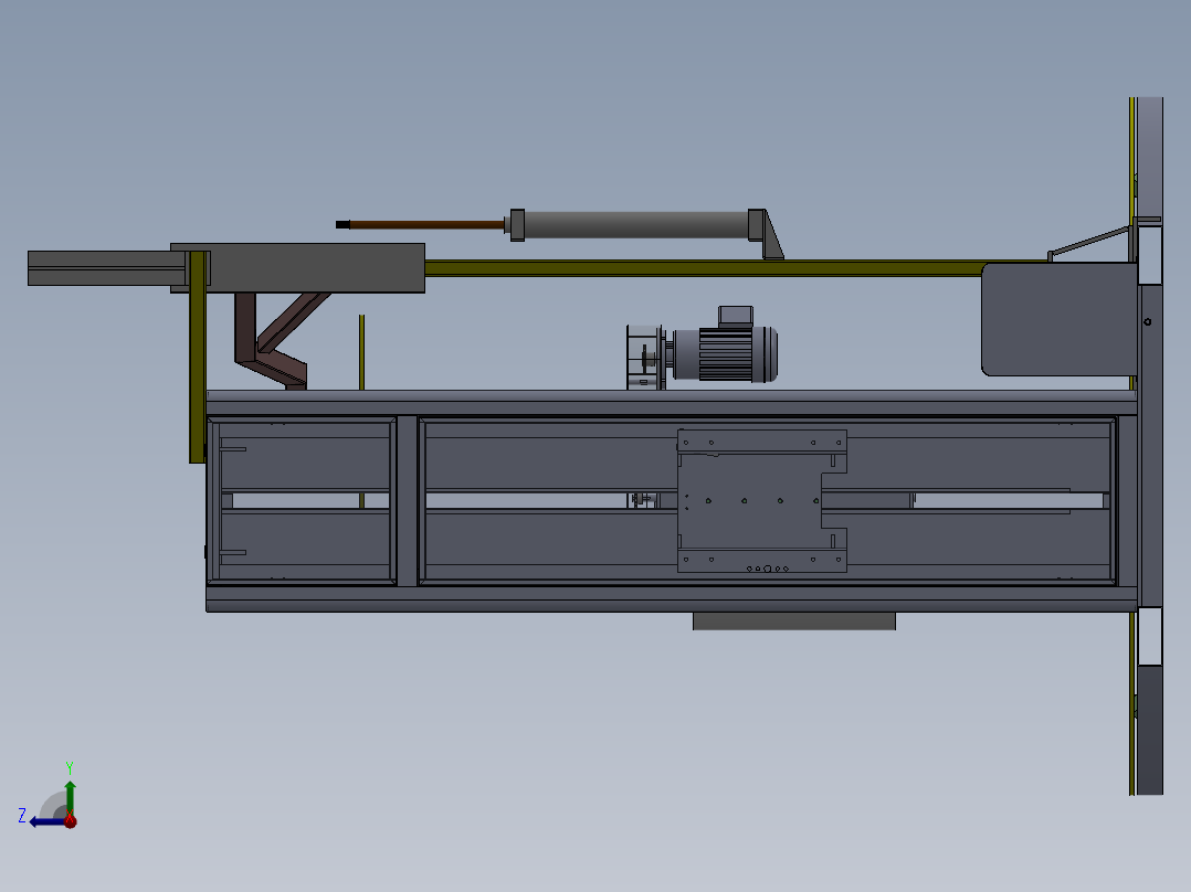E173 气缸压顶式缠绕机右视图