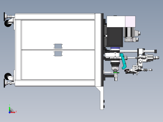 两头绕线机3D图纸 E301前视缩略图