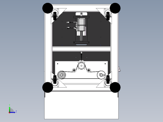 两头绕线机3D图纸 E301左视缩略图