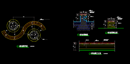 园林景观室外休闲座椅子坐凳子沙发凳施工图大样详图CAD图纸素材缩略图