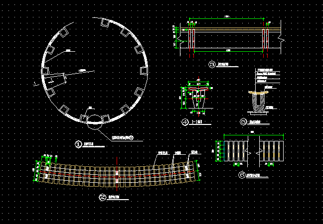 园林景观室外休闲座椅子坐凳子沙发凳施工图大样详图CAD图纸素材