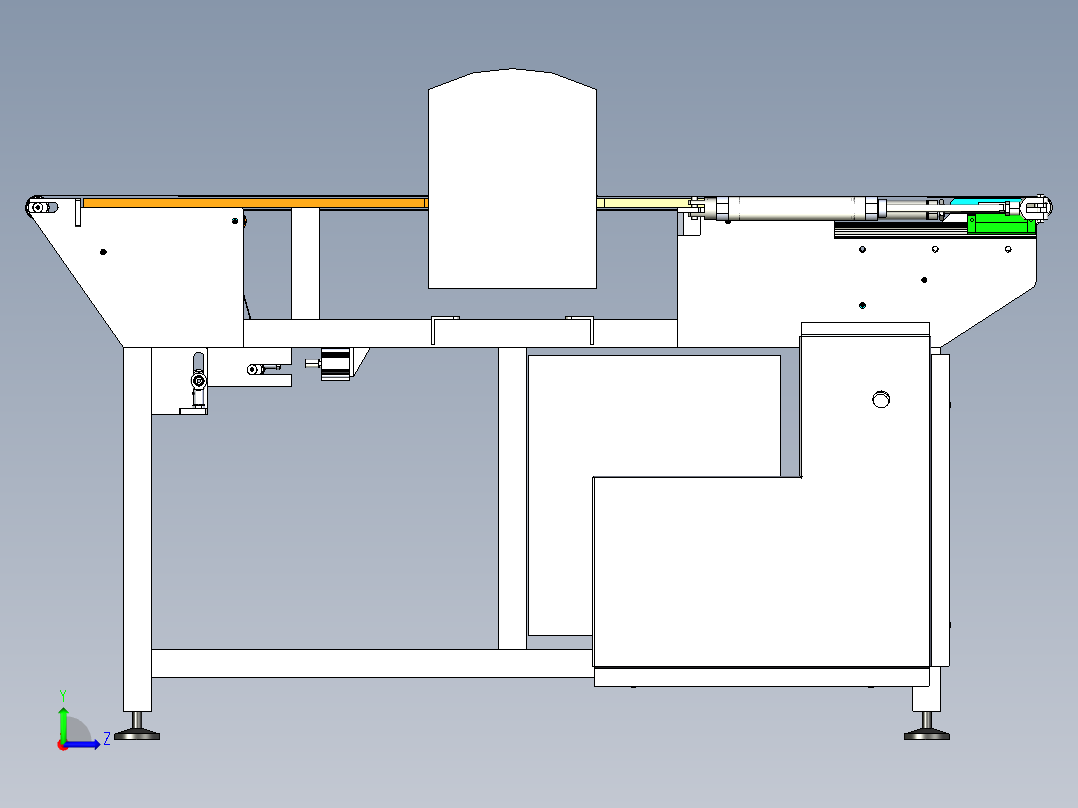 传送带探测器左视图