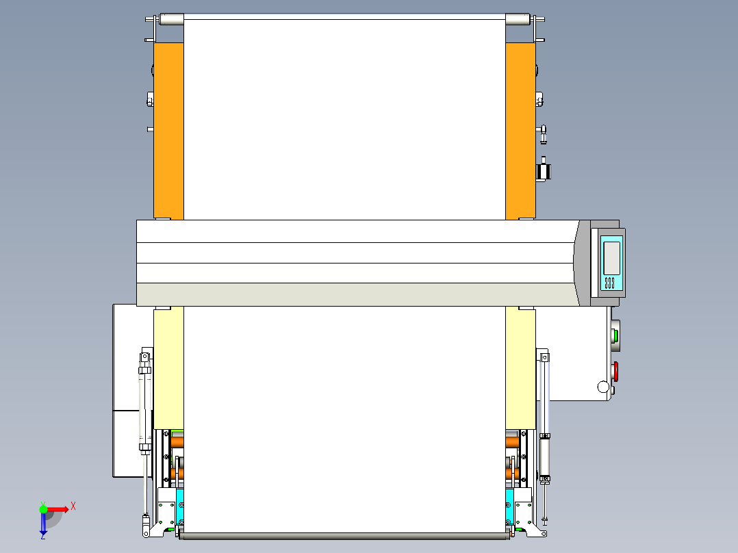 传送带探测器俯视图