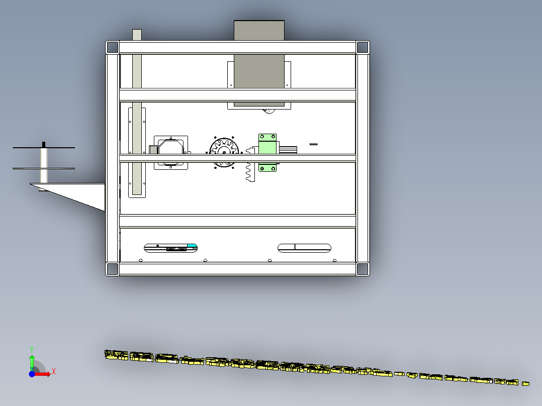 A13_茶叶内外袋真空包装机前视图