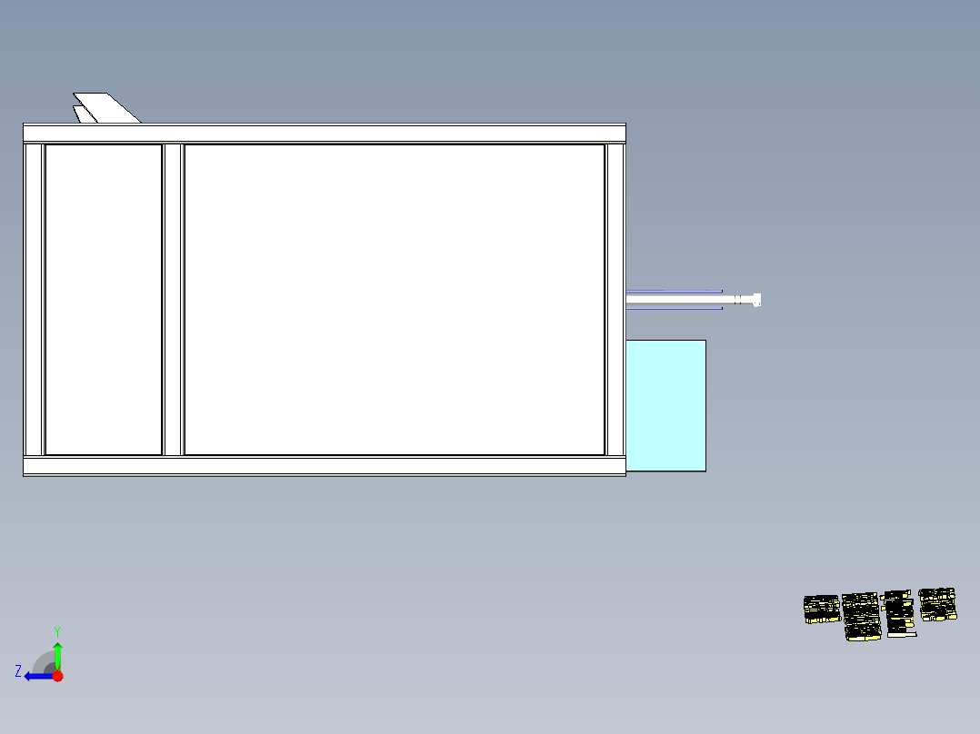 A13_茶叶内外袋真空包装机右视图