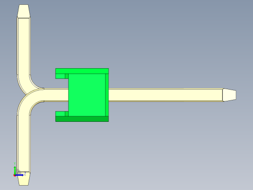 彩色公排针 100mil 2.54mm 系列-DS1022_green_02p_100mil_Type_SMT_R2_rev1.0左视缩略图