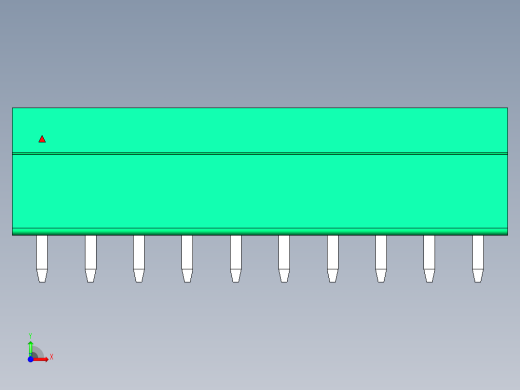 DEGSON 15EDG 系列 3.5mm 插拔式接线端子 FullPack-15EDGVC-3.5-10P-14-00AH前视缩略图