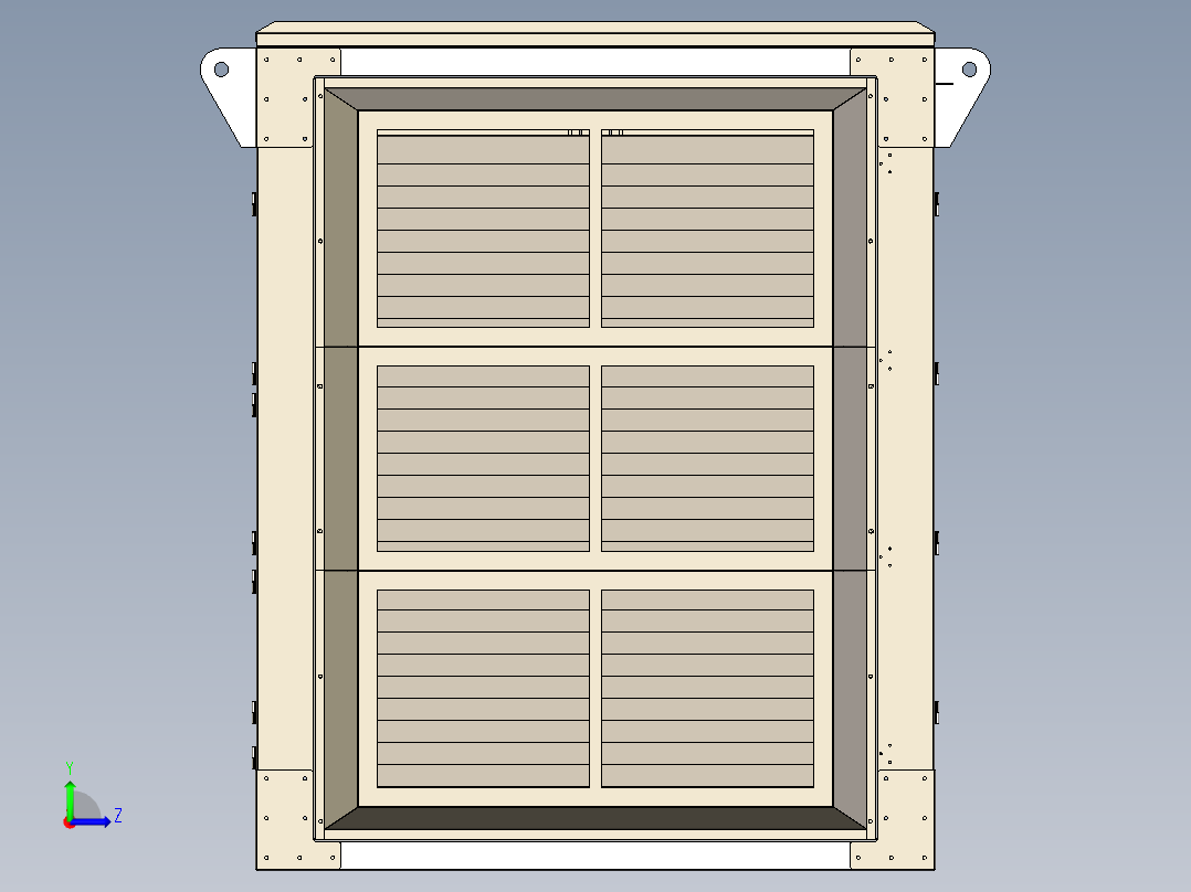 2100 kVA柴油发电机左视图