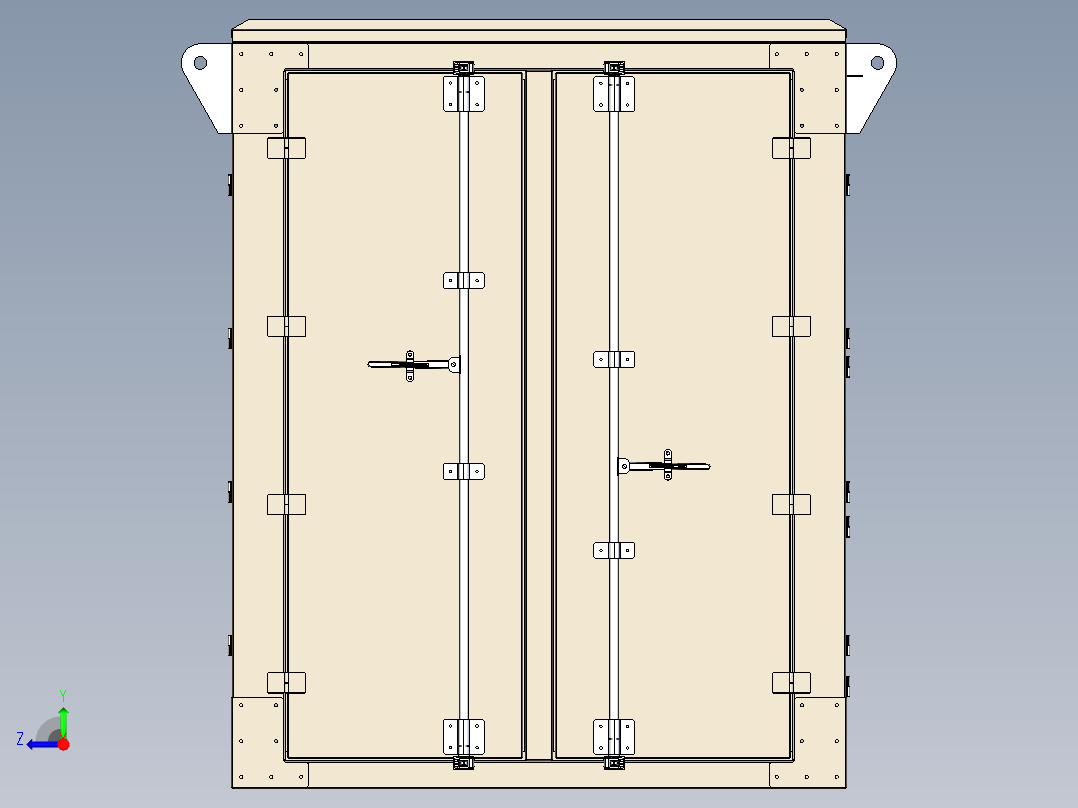 2100 kVA柴油发电机右视图