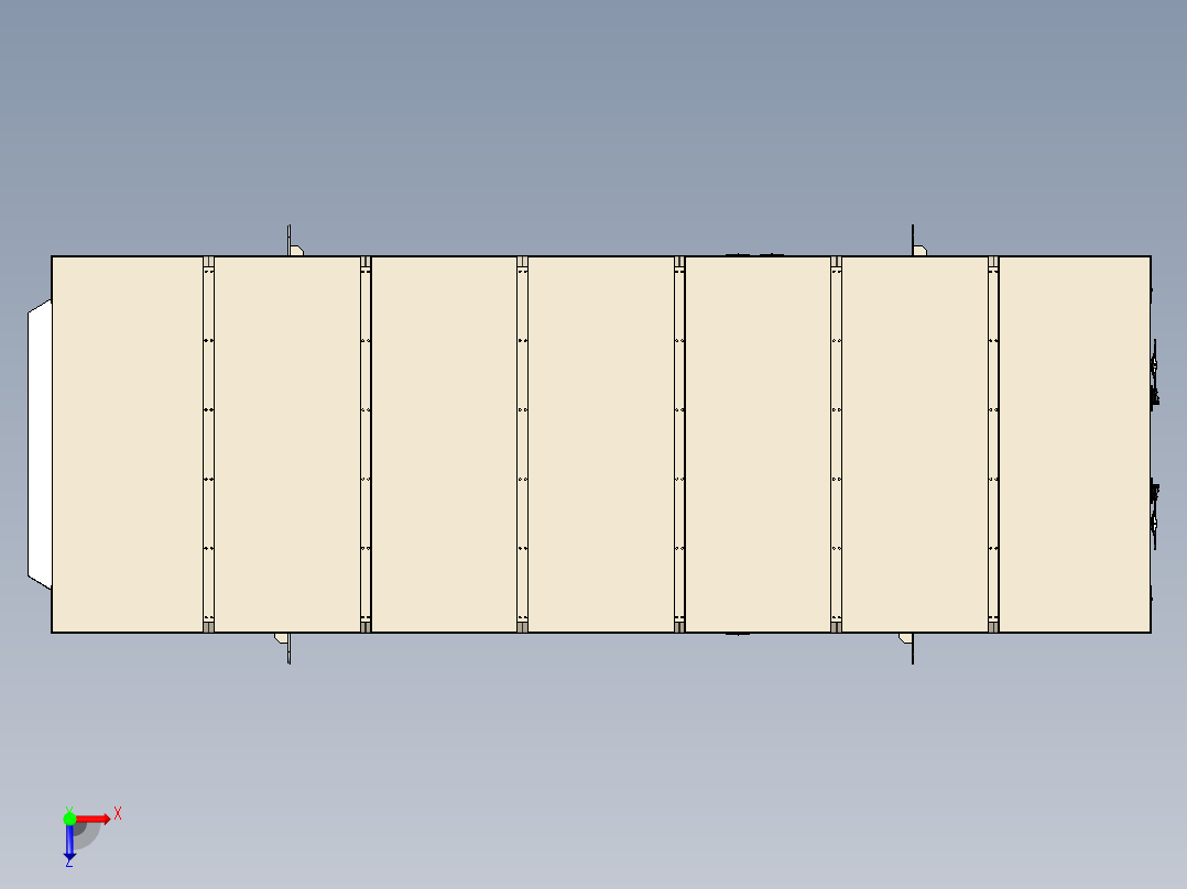 2100 kVA柴油发电机俯视图