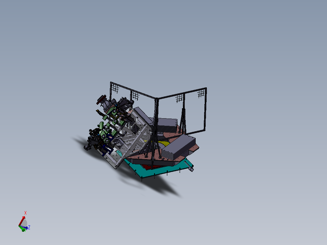 汽车发动机缸盖焊接夹具（汽车引擎盖焊接夹具）