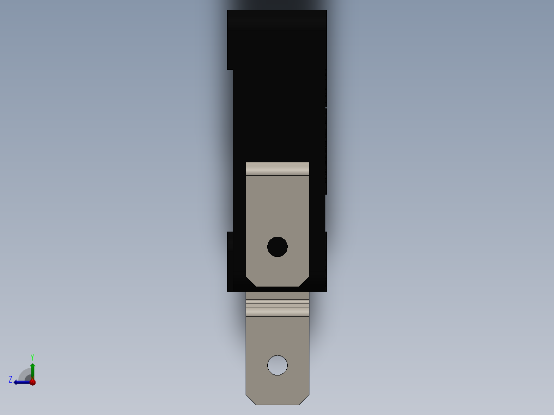 微动开关右视图