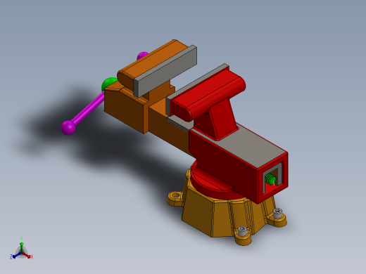 台钳 (62)正等轴测缩略图