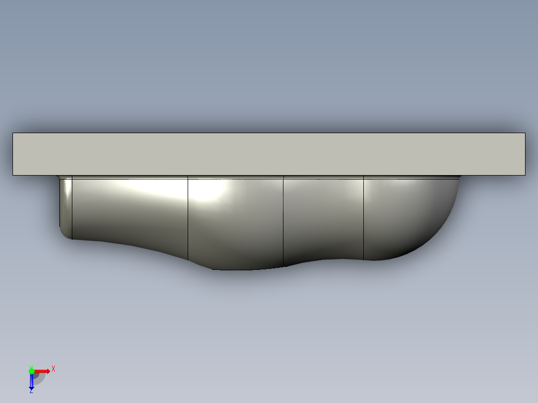 模腔零件4（CADu0026数控加工）俯视图