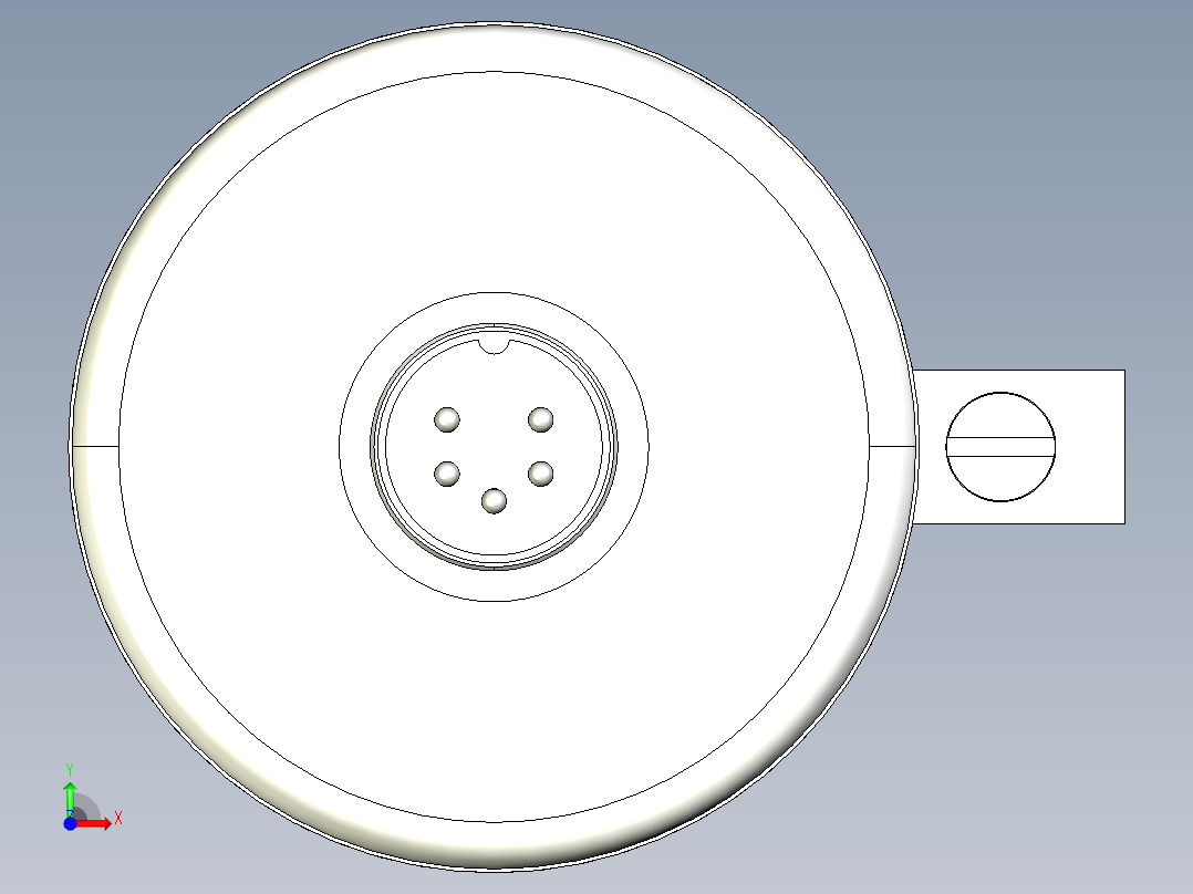 NOVOTECHNIK角度位移传感器IP-6000 系列前视图