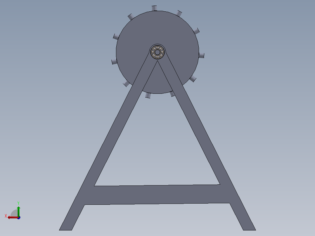 水泥球磨机后视图