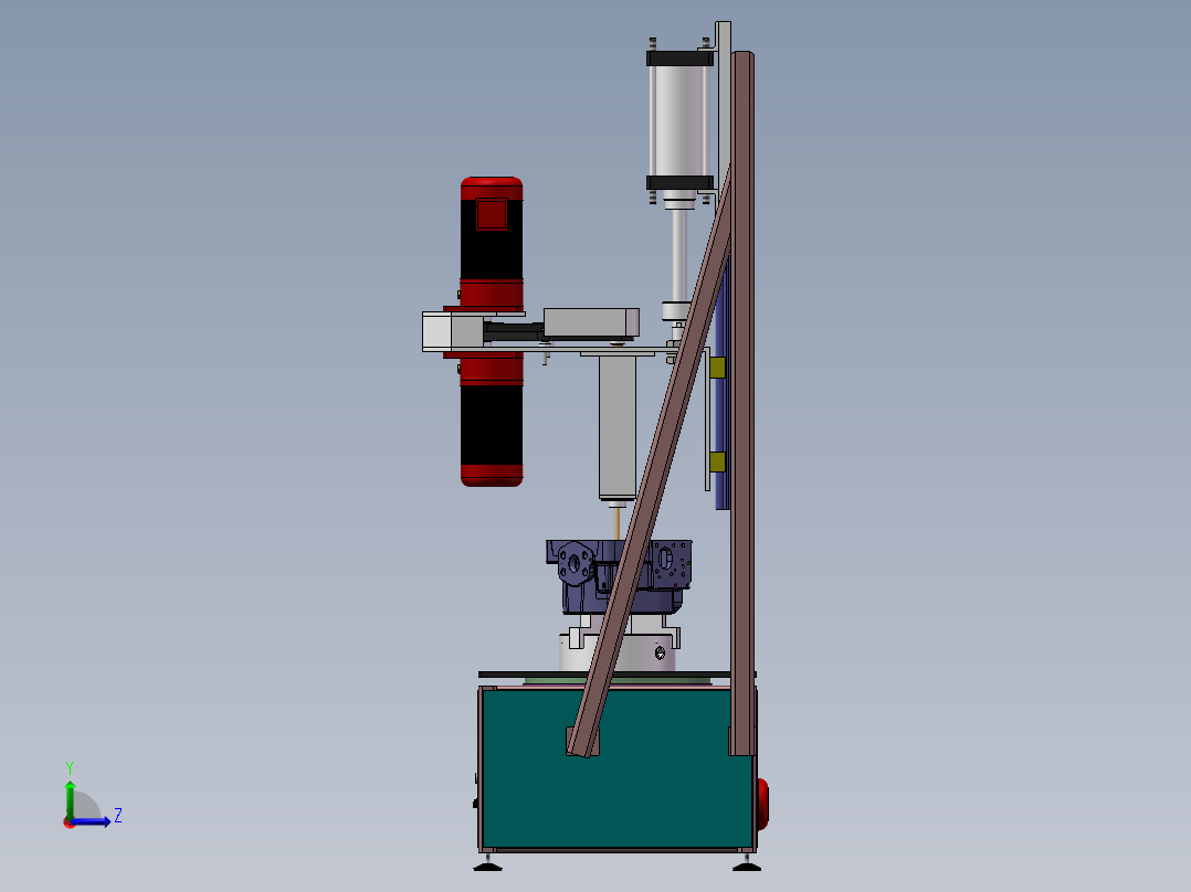 单面研磨机左视图