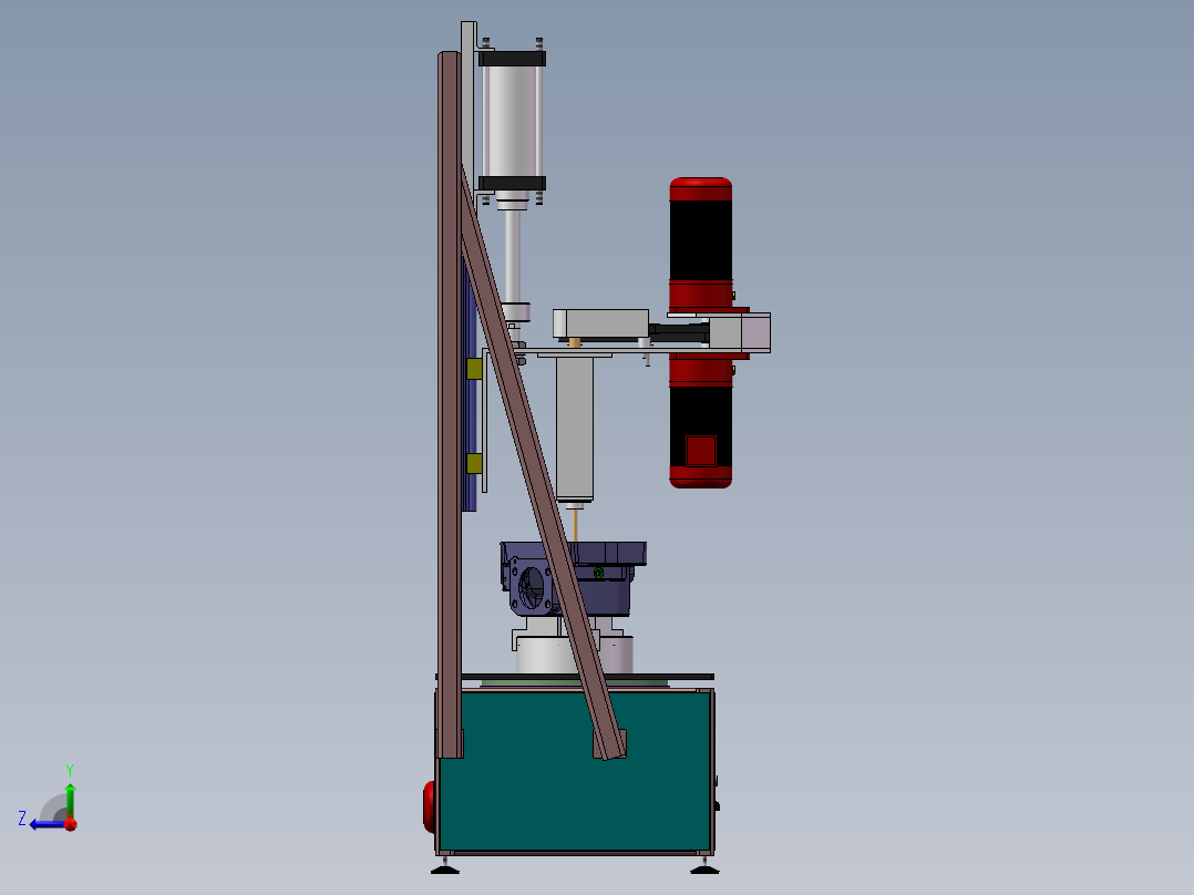 单面研磨机右视图