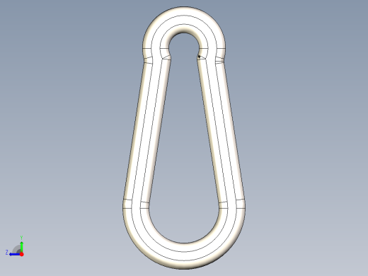 型材-KJN SPRUNG CARABINER KJN901309右视缩略图