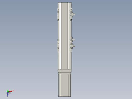 直线模组LHA6-S150-M-200W(16丝杆)设计图纸俯视缩略图