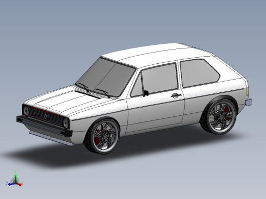 高尔夫 Mk1 车身外壳--sw