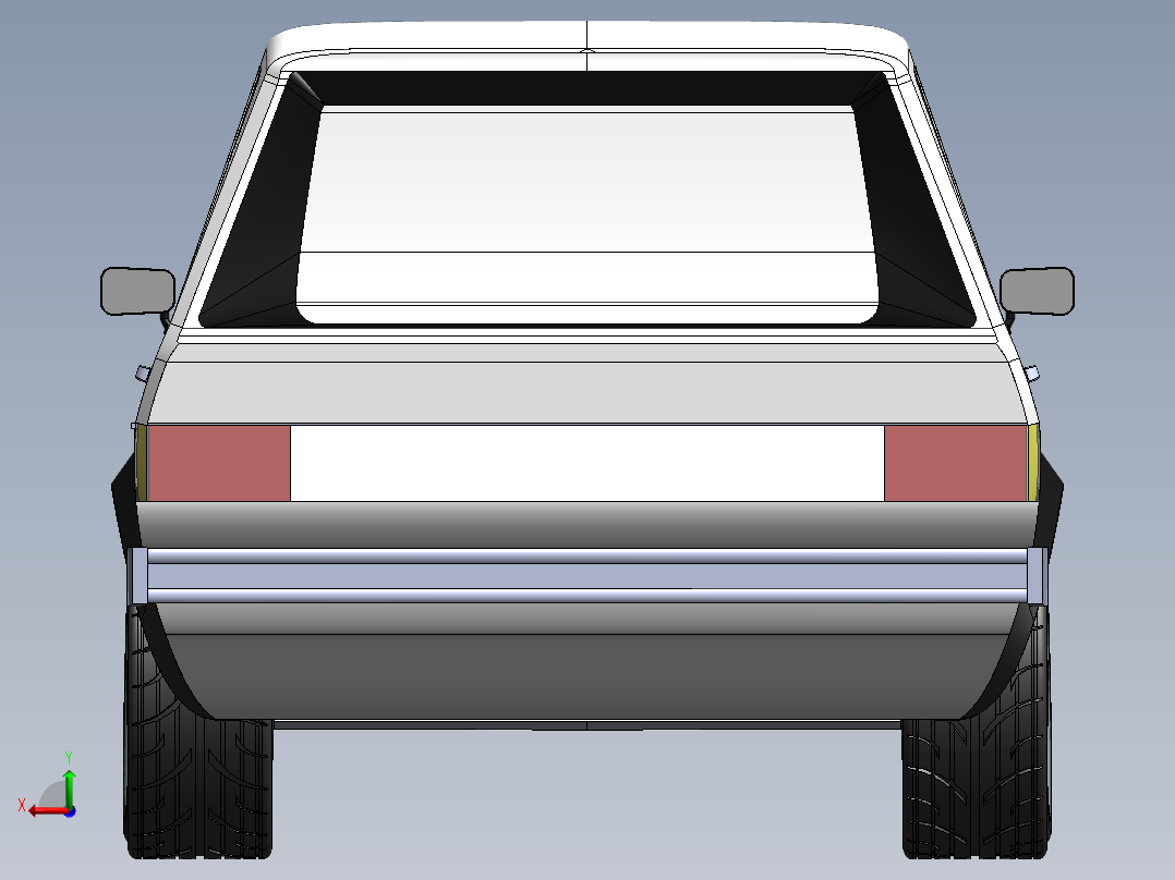 高尔夫 Mk1 车身外壳--sw后视图