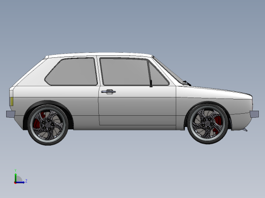 高尔夫 Mk1 车身外壳--sw左视缩略图
