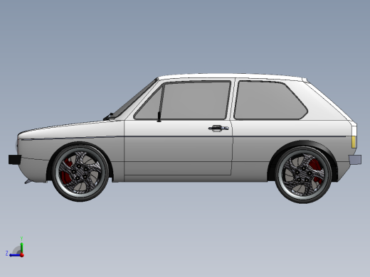 高尔夫 Mk1 车身外壳--sw右视缩略图