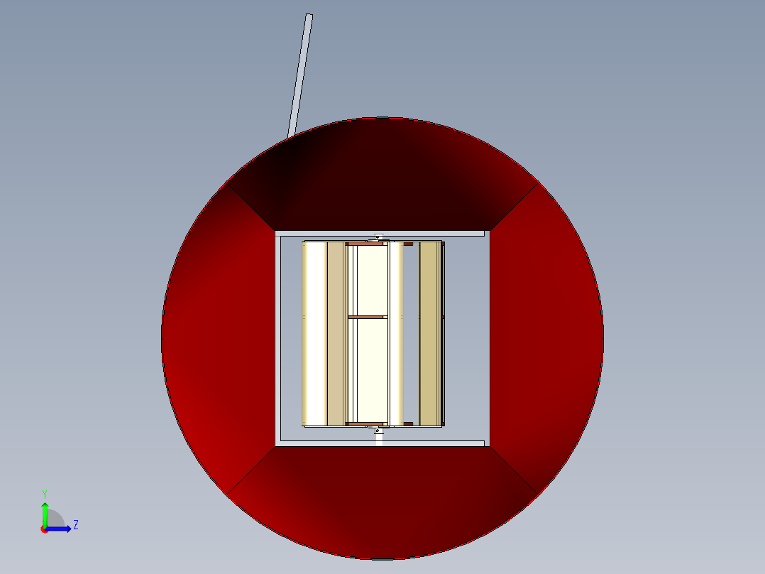 小型LENZ2风力涡轮机左视图