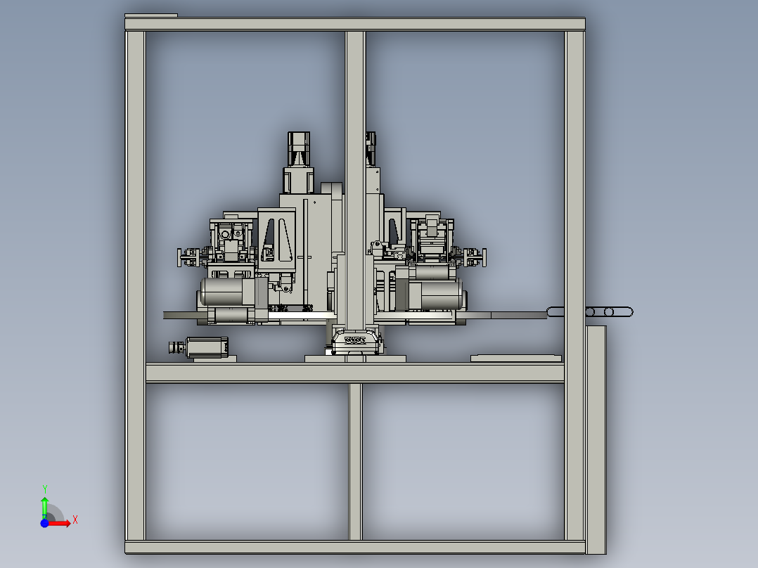 汽车安全带自动穿带机前视图