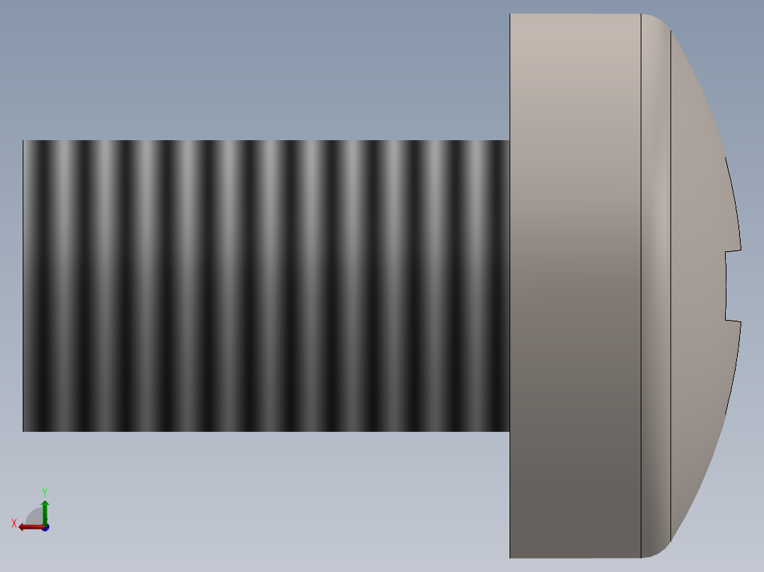螺丝 M3 十字盘头-M3 x 5 Screw head.SLDPRT后视图