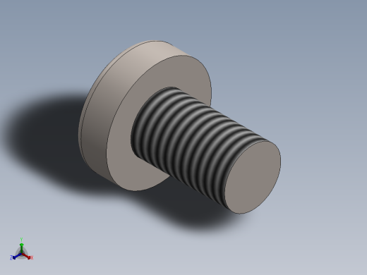 螺丝 M3 十字盘头-M3 x 5 Screw head.SLDPRT正等轴测缩略图